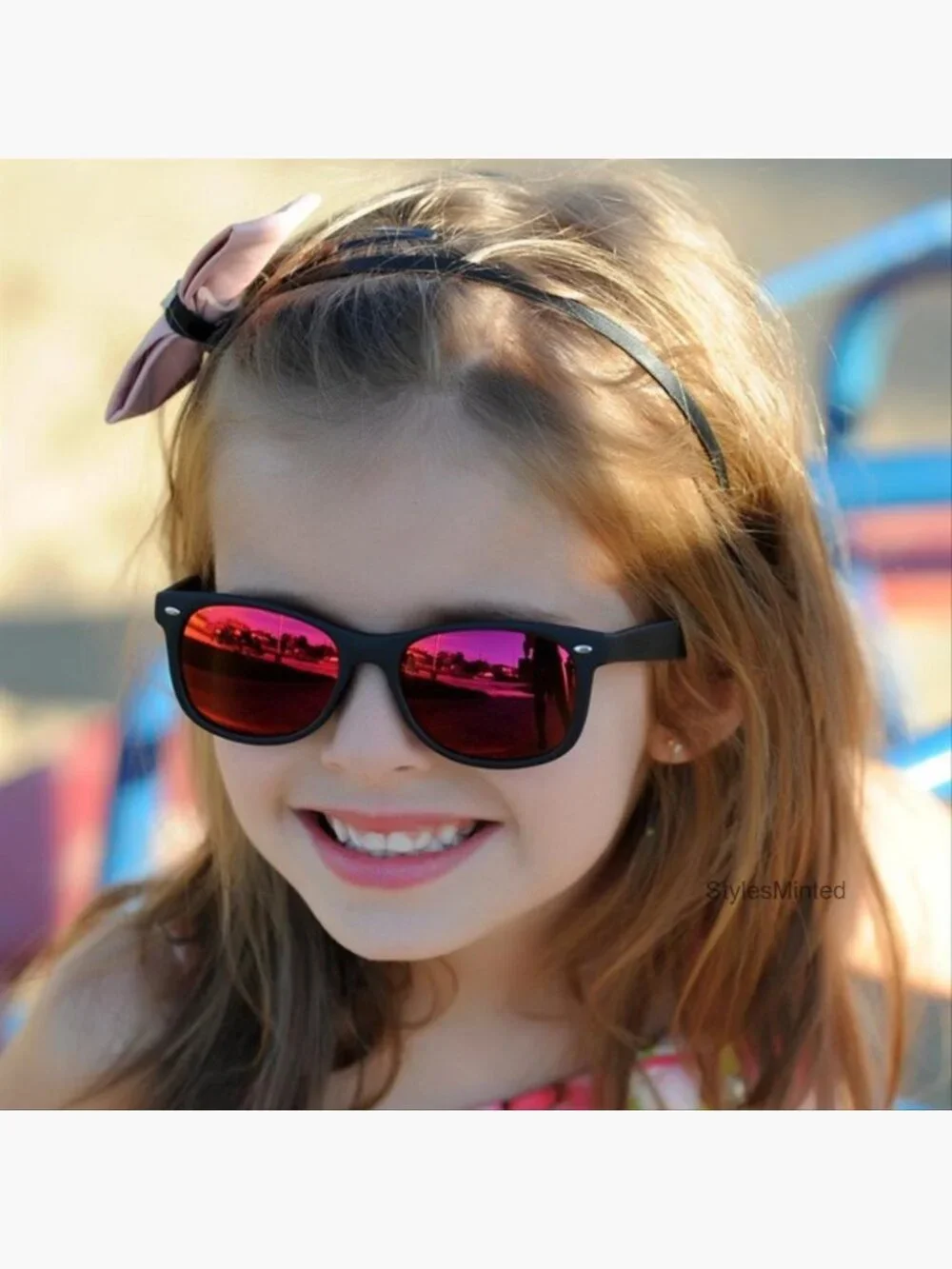 Kids Polarized Sunglasses TPEE Rubber Flexible UV400 Protection Ages 3-9